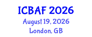International Conference on Banking, Accounting and Finance (ICBAF) August 19, 2026 - London, United Kingdom
