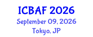 International Conference on Banking, Accounting and Finance (ICBAF) September 09, 2026 - Tokyo, Japan