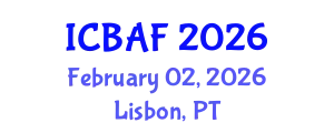 International Conference on Banking, Accounting and Finance (ICBAF) February 02, 2026 - Lisbon, Portugal