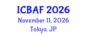 International Conference on Banking, Accounting and Finance (ICBAF) November 11, 2026 - Tokyo, Japan