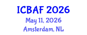 International Conference on Banking, Accounting and Finance (ICBAF) May 11, 2026 - Amsterdam, Netherlands