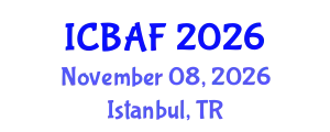 International Conference on Banking, Accounting and Finance (ICBAF) November 08, 2026 - Istanbul, Turkey