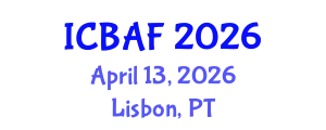 International Conference on Banking, Accounting and Finance (ICBAF) April 13, 2026 - Lisbon, Portugal