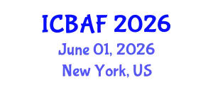 International Conference on Banking, Accounting and Finance (ICBAF) June 01, 2026 - New York, United States