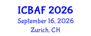 International Conference on Banking, Accounting and Finance (ICBAF) September 16, 2026 - Zurich, Switzerland