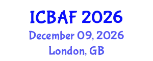 International Conference on Banking, Accounting and Finance (ICBAF) December 09, 2026 - London, United Kingdom