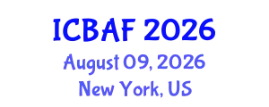 International Conference on Banking, Accounting and Finance (ICBAF) August 09, 2026 - New York, United States