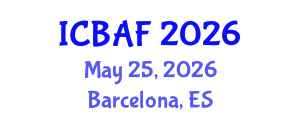 International Conference on Banking, Accounting and Finance (ICBAF) May 25, 2026 - Barcelona, Spain