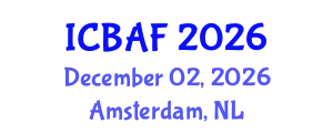 International Conference on Banking, Accounting and Finance (ICBAF) December 02, 2026 - Amsterdam, Netherlands