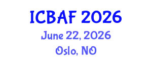 International Conference on Banking, Accounting and Finance (ICBAF) June 22, 2026 - Oslo, Norway