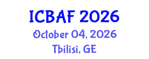 International Conference on Banking, Accounting and Finance (ICBAF) October 04, 2026 - Tbilisi, Georgia