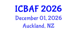 International Conference on Banking, Accounting and Finance (ICBAF) December 01, 2026 - Auckland, New Zealand