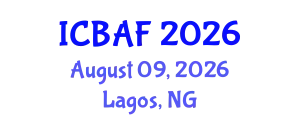 International Conference on Banking, Accounting and Finance (ICBAF) August 09, 2026 - Lagos, Nigeria