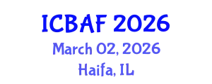 International Conference on Banking, Accounting and Finance (ICBAF) March 02, 2026 - Haifa, Israel