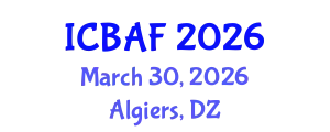 International Conference on Banking, Accounting and Finance (ICBAF) March 30, 2026 - Algiers, Algeria