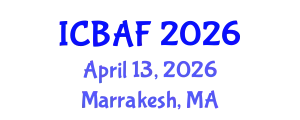 International Conference on Banking, Accounting and Finance (ICBAF) April 13, 2026 - Marrakesh, Morocco