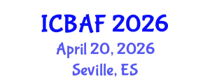 International Conference on Banking, Accounting and Finance (ICBAF) April 20, 2026 - Seville, Spain