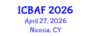International Conference on Banking, Accounting and Finance (ICBAF) April 27, 2026 - Nicosia, Cyprus