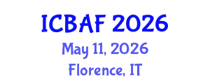 International Conference on Banking, Accounting and Finance (ICBAF) May 11, 2026 - Florence, Italy