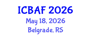 International Conference on Banking, Accounting and Finance (ICBAF) May 18, 2026 - Belgrade, Serbia
