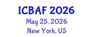 International Conference on Banking, Accounting and Finance (ICBAF) May 25, 2026 - New York, United States