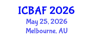 International Conference on Banking, Accounting and Finance (ICBAF) May 25, 2026 - Melbourne, Australia