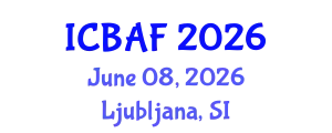 International Conference on Banking, Accounting and Finance (ICBAF) June 08, 2026 - Ljubljana, Slovenia