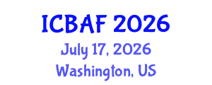 International Conference on Banking, Accounting and Finance (ICBAF) July 17, 2026 - Washington, United States