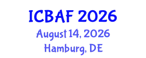 International Conference on Banking, Accounting and Finance (ICBAF) August 14, 2026 - Hamburg, Germany