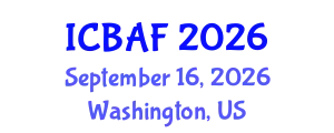International Conference on Banking, Accounting and Finance (ICBAF) September 16, 2026 - Washington, United States