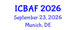International Conference on Banking, Accounting and Finance (ICBAF) September 23, 2026 - Munich, Germany