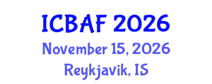 International Conference on Banking, Accounting and Finance (ICBAF) November 15, 2026 - Reykjavik, Iceland