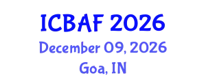 International Conference on Banking, Accounting and Finance (ICBAF) December 09, 2026 - Goa, India
