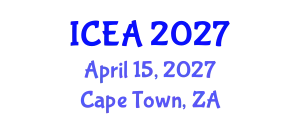 International Conference on Economics and Accounting (ICEA) April 15, 2027 - Cape Town, South Africa