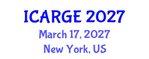 International Conference on Agricultural Resources, Governance and Ecology (ICARGE) March 17, 2027 - New York, United States
