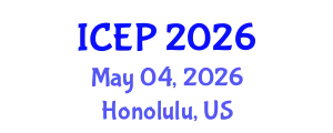 International Conference on Environment and Pollution (ICEP) May 04, 2026 - Honolulu, United States