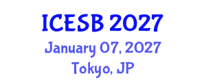 International Conference on Entrepreneurship and Small Business (ICESB) January 07, 2027 - Tokyo, Japan