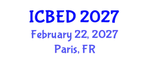 International Conference on Business and Entrepreneurship Development (ICBED) February 22, 2027 - Paris, France