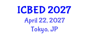 International Conference on Business and Entrepreneurship Development (ICBED) April 22, 2027 - Tokyo, Japan