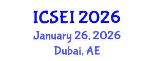 International Conference on Social Entrepreneurship and Innovation (ICSEI) January 26, 2026 - Dubai, United Arab Emirates