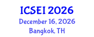 International Conference on Social Entrepreneurship and Innovation (ICSEI) December 16, 2026 - Bangkok, Thailand
