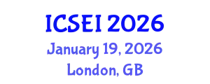International Conference on Social Entrepreneurship and Innovation (ICSEI) January 19, 2026 - London, United Kingdom