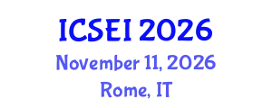 International Conference on Social Entrepreneurship and Innovation (ICSEI) November 11, 2026 - Rome, Italy