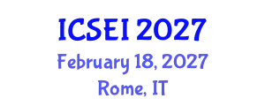 International Conference on Social Entrepreneurship and Innovation (ICSEI) February 18, 2027 - Rome, Italy