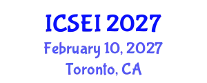 International Conference on Social Entrepreneurship and Innovation (ICSEI) February 10, 2027 - Toronto, Canada