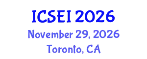 International Conference on Social Entrepreneurship and Innovation (ICSEI) November 29, 2026 - Toronto, Canada