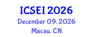 International Conference on Social Entrepreneurship and Innovation (ICSEI) December 09, 2026 - Macau, China