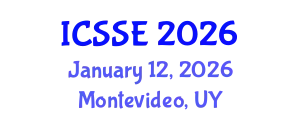 International Conference on Surface Science and Engineering (ICSSE) January 12, 2026 - Montevideo, Uruguay