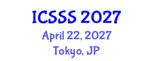 International Conference on Society Systems Science (ICSSS) April 22, 2027 - Tokyo, Japan