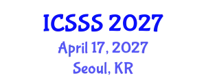 International Conference on Society Systems Science (ICSSS) April 17, 2027 - Seoul, Republic of Korea
